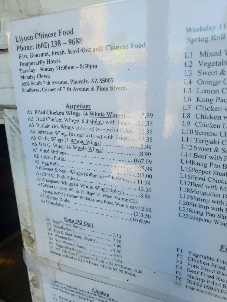 Liyuen Menu - Image 6